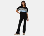 All About Eve Women's Glacier Standard Tee / T-Shirt / Tshirt - Black