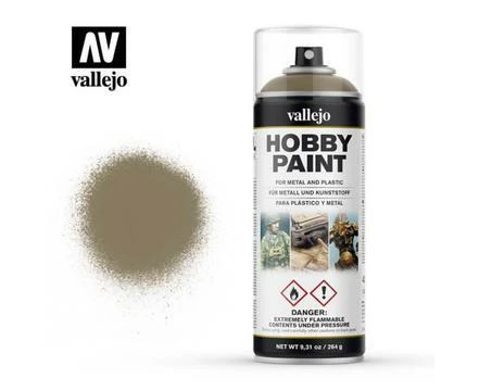 VALLEJO 28009 AEROSOL US KHAKI 400ML HOBBY SPRAY PAINT