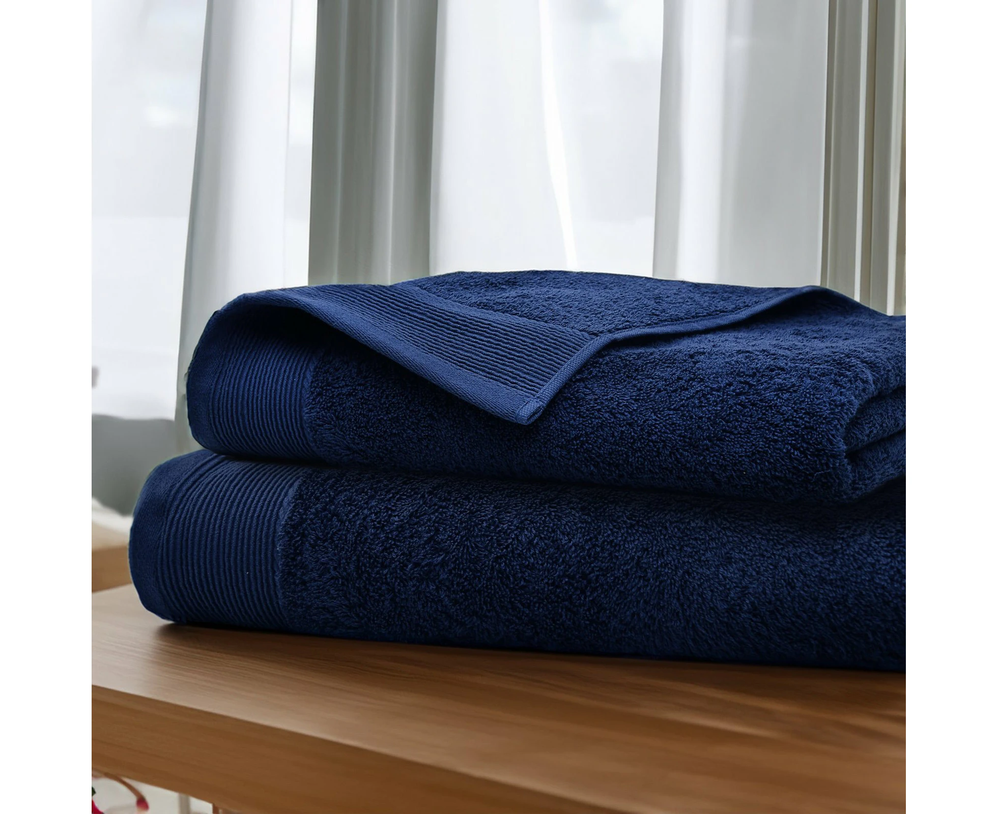 Bedding King 100% Pure Egyptian Cotton Bath Towel - Navy Blue