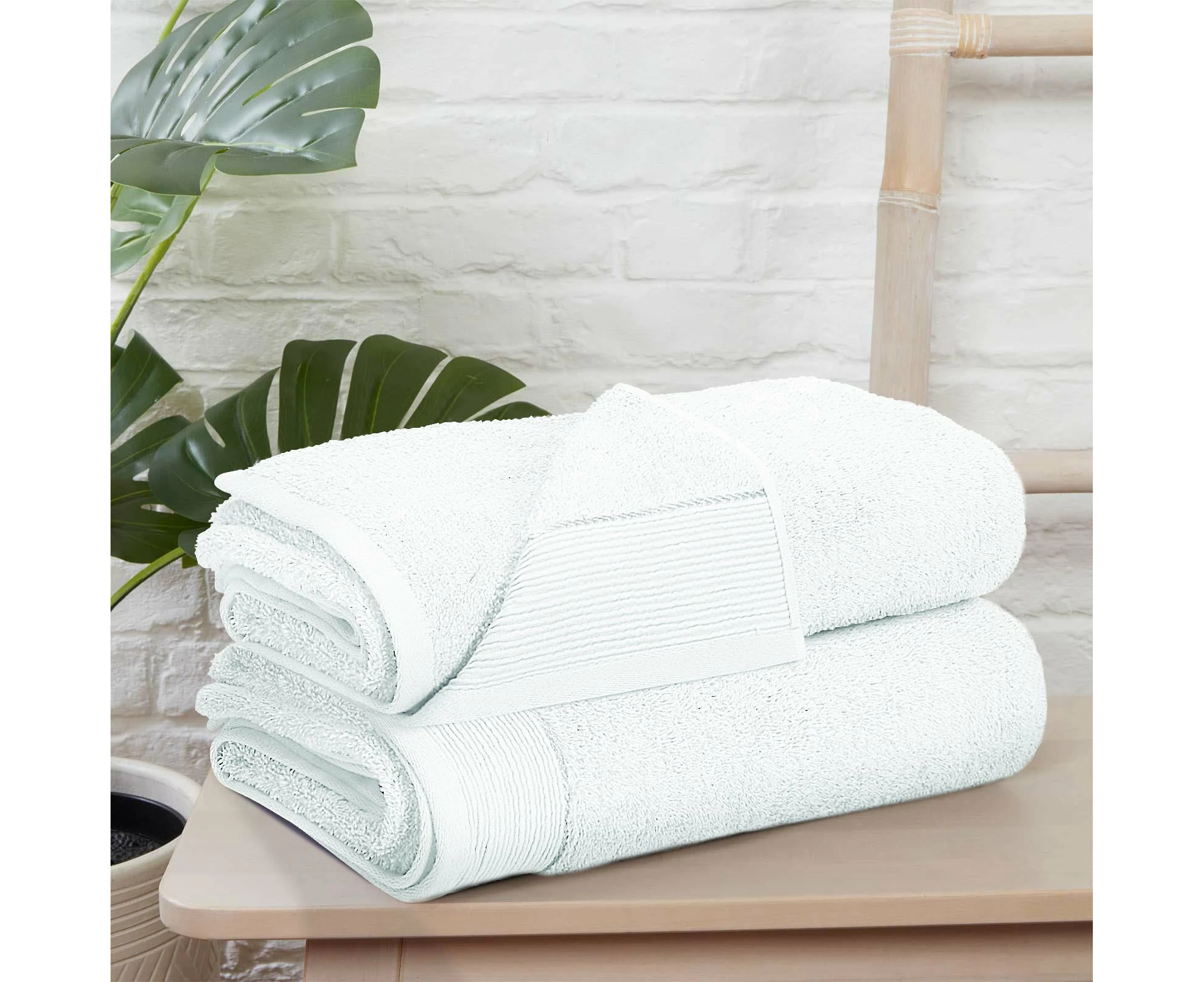 Bedding King 100% Pure Egyptian Cotton Bath Towel - White