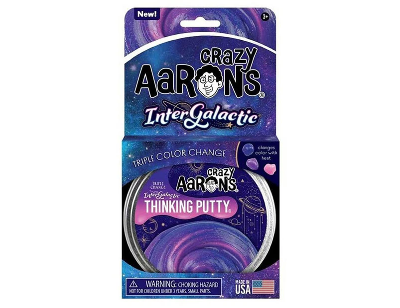 Crazy Aarons Thinking Putty Intergalactic Hypercolor Kids Play Toy 10cm 3y+