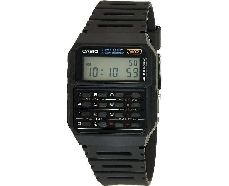 Casio Databank CA-53W-1ZDR Black Resin Unisex Watch