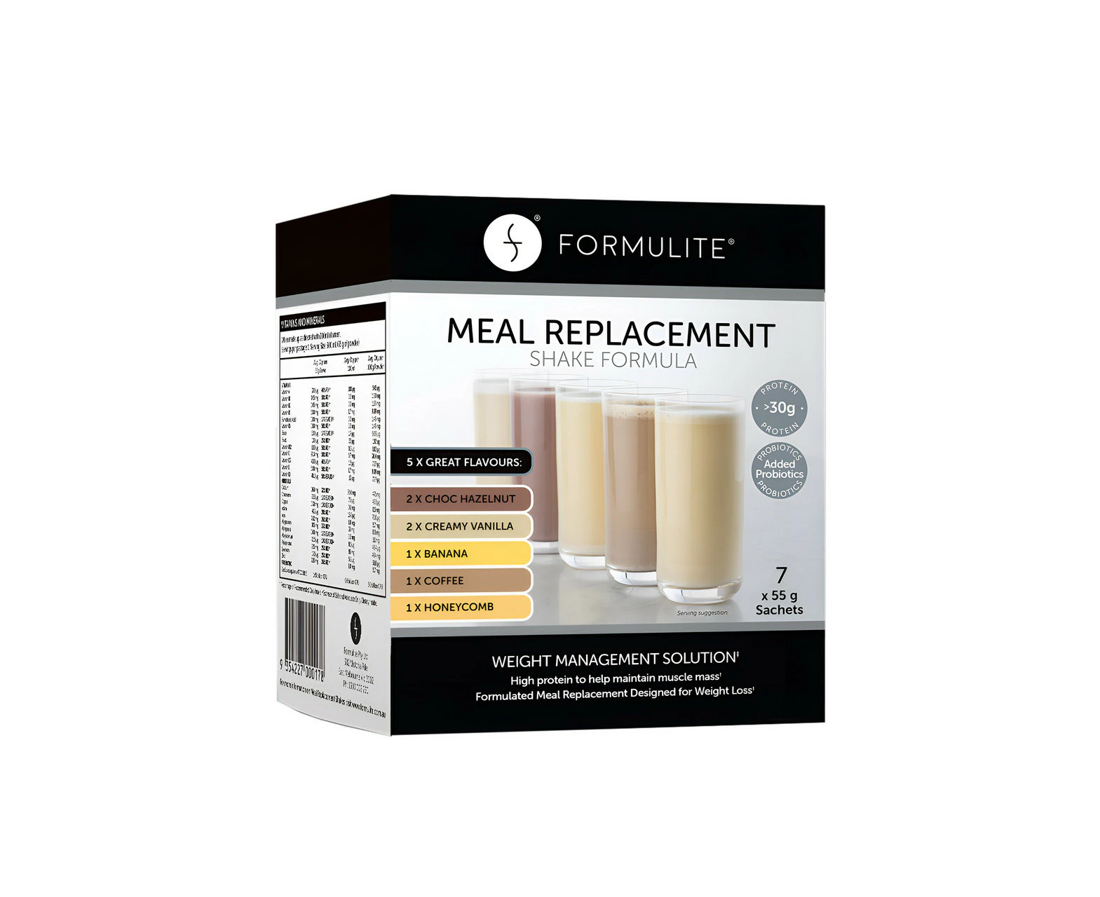 Formulite Meal Replacement Shake Mixed Box 7 Pack