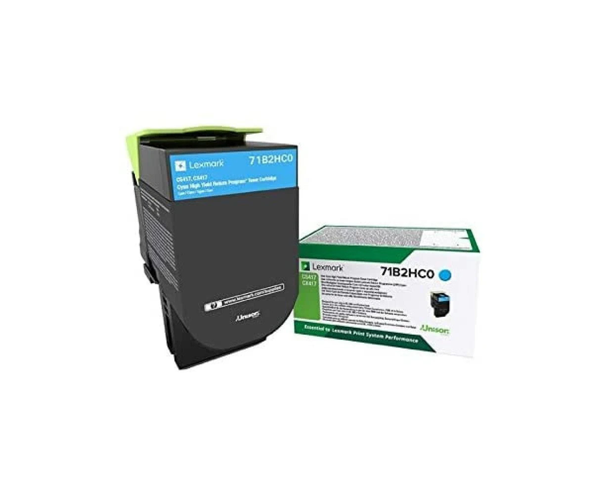 LEXMARK Cyan Ink Cartridge - Long Life & Return Program - CS / CX 417, 517 Compatible