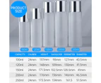 10pcs Frosted Transparent Dispenser Bottle Lotion Skincare Plastic Bottles Set