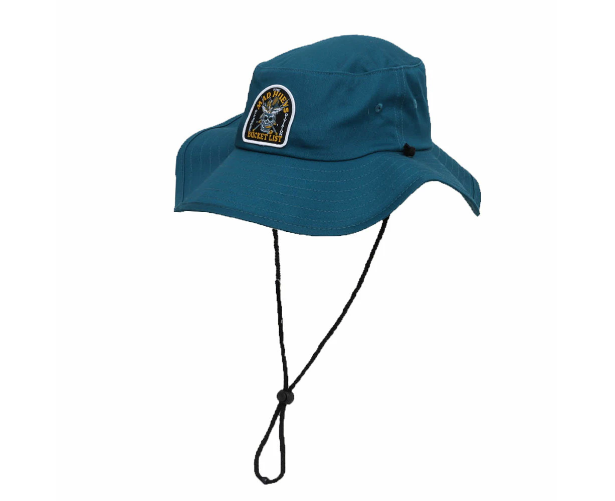 The Mad Hueys Bucket List Wide Brim Hat Atlantic S/M