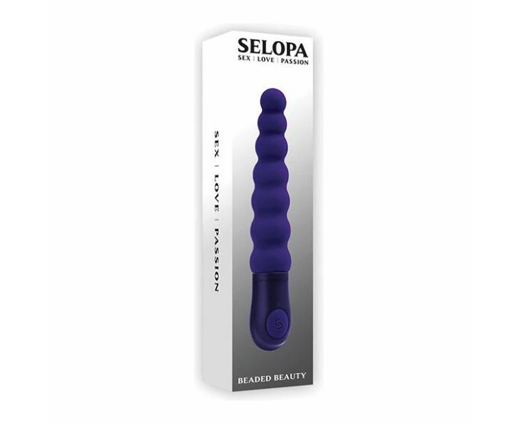 Introducing The Sensensual Beaded Vibrator Model Pv123, A Premium Pleasure Stimulator For Women, In Luxurious Purple