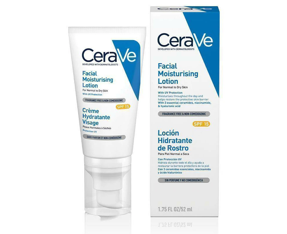 CeraVe Facial Moisturising Lotion AM SPF 15 52ml