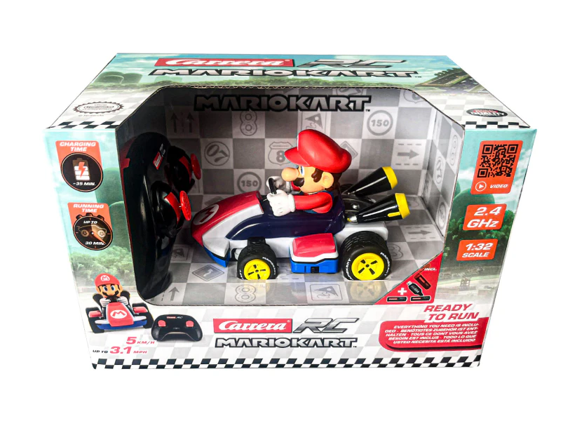 Carrera 21cm Mario Kart 8 Mini Anti-Gravity RC Racer Toy