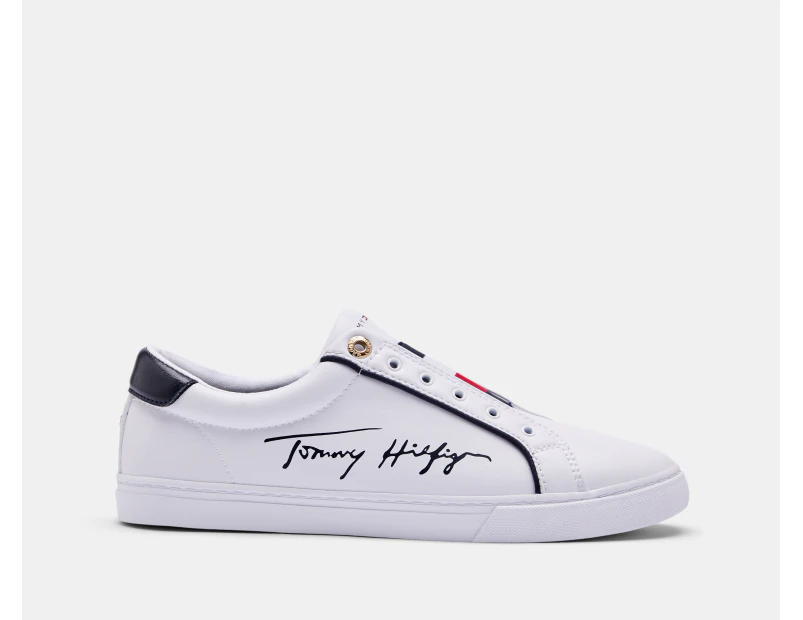 Tommy Hilfiger Women's Essential Slip On Cupsole Sneakers - White