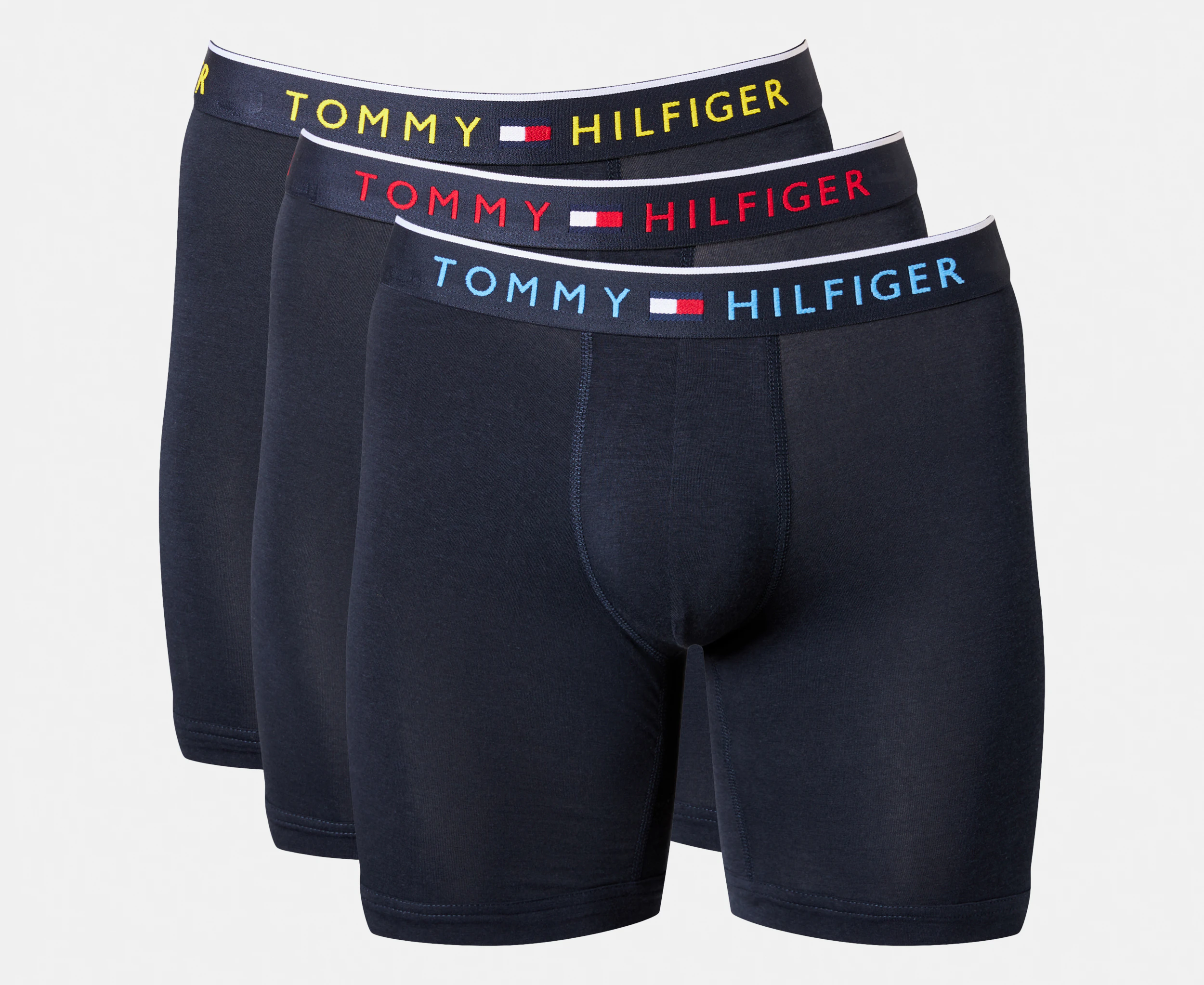 Tommy Hilfiger Men's Smooth Stretch Boxer Briefs 3-Pack - Navy