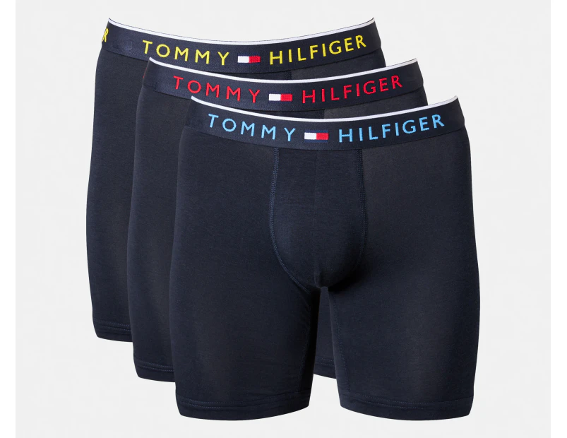 Tommy Hilfiger Men's Smooth Stretch Boxer Briefs 3-Pack - Navy