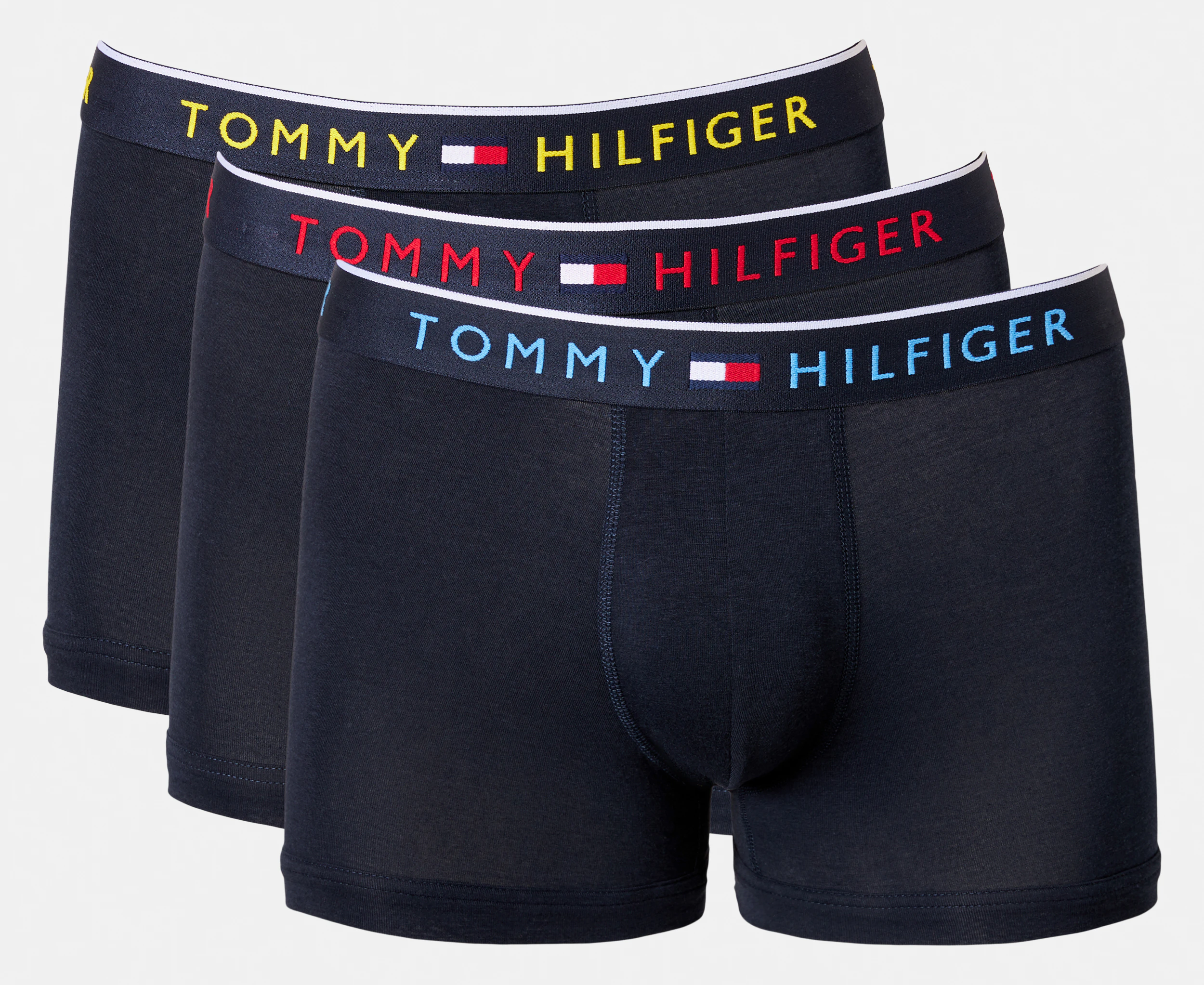 Tommy Hilfiger Men's Smooth Stretch Trunks 3-Pack - Navy