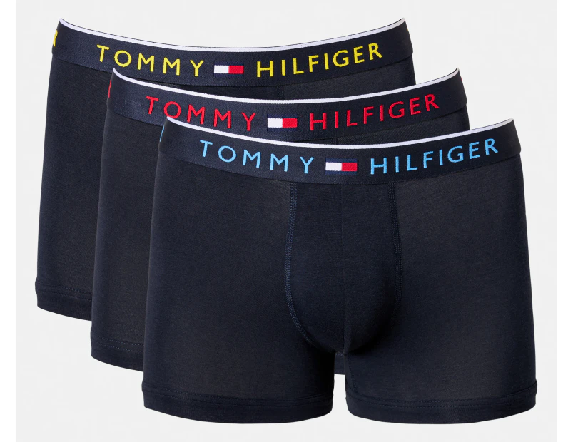 Tommy Hilfiger Men's Smooth Stretch Trunks 3-Pack - Navy