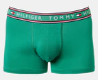 Tommy Hilfiger Men's Cotton Stretch Trunks 3-Pack - Evergreen/Blue/Midnight Blue