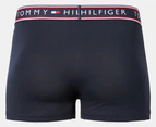 Tommy Hilfiger Men's Cotton Stretch Trunks 3-Pack - Evergreen/Blue/Midnight Blue