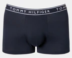 Tommy Hilfiger Men's Cotton Stretch Trunks 3-Pack - Green Tea/Midnight Blue/Grey