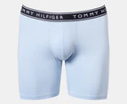 Tommy Hilfiger Men's Cotton Stretch Boxer Briefs 3-Pack - Blue Cloud/Deep Blue/Navy