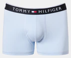 Tommy Hilfiger Men's Smooth Stretch Trunks 3-Pack - Blue Wave/Deep Blue/Midnight Blue