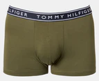 Tommy Hilfiger Men's Cotton Stretch Trunks 3-Pack - Green Tea/Midnight Blue/Grey