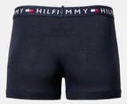 Tommy Hilfiger Men's Smooth Stretch Trunks 3-Pack - Blue Wave/Deep Blue/Midnight Blue