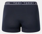 Tommy Hilfiger Men's Cotton Stretch Trunks 3-Pack - Green Tea/Midnight Blue/Grey