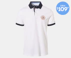 Tommy Hilfiger Men's Trevor Short Sleeve Polo Shirt - Fresh White