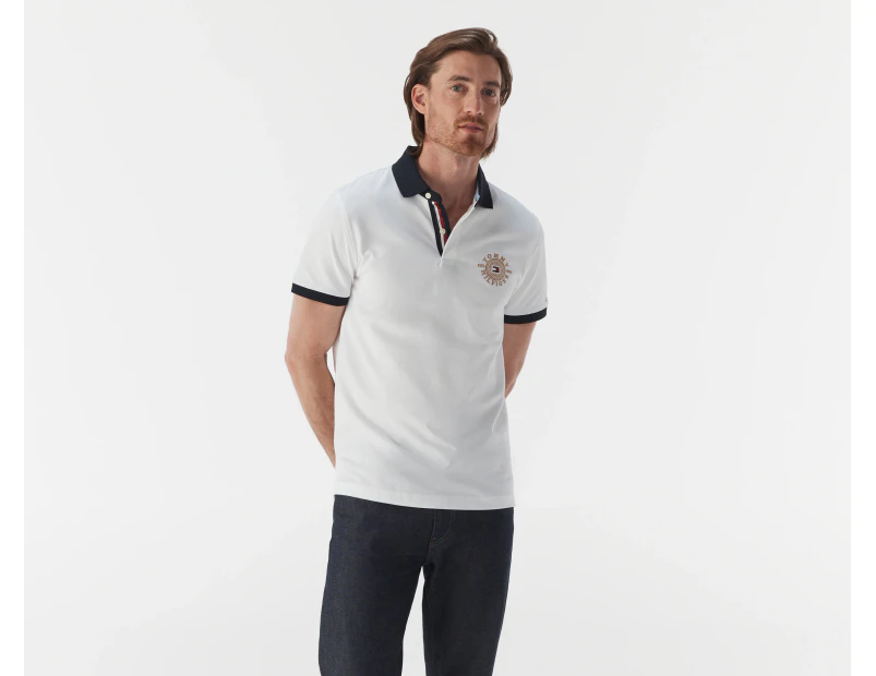 Tommy Hilfiger Men's Trevor Short Sleeve Polo Shirt - Fresh White