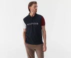 Tommy Hilfiger Men's Branded Colourblock Polo Shirt - Desert Sky