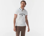 Tommy Hilfiger Men's Bradley Short Sleeve Slim Fit Polo Shirt - Fresh White