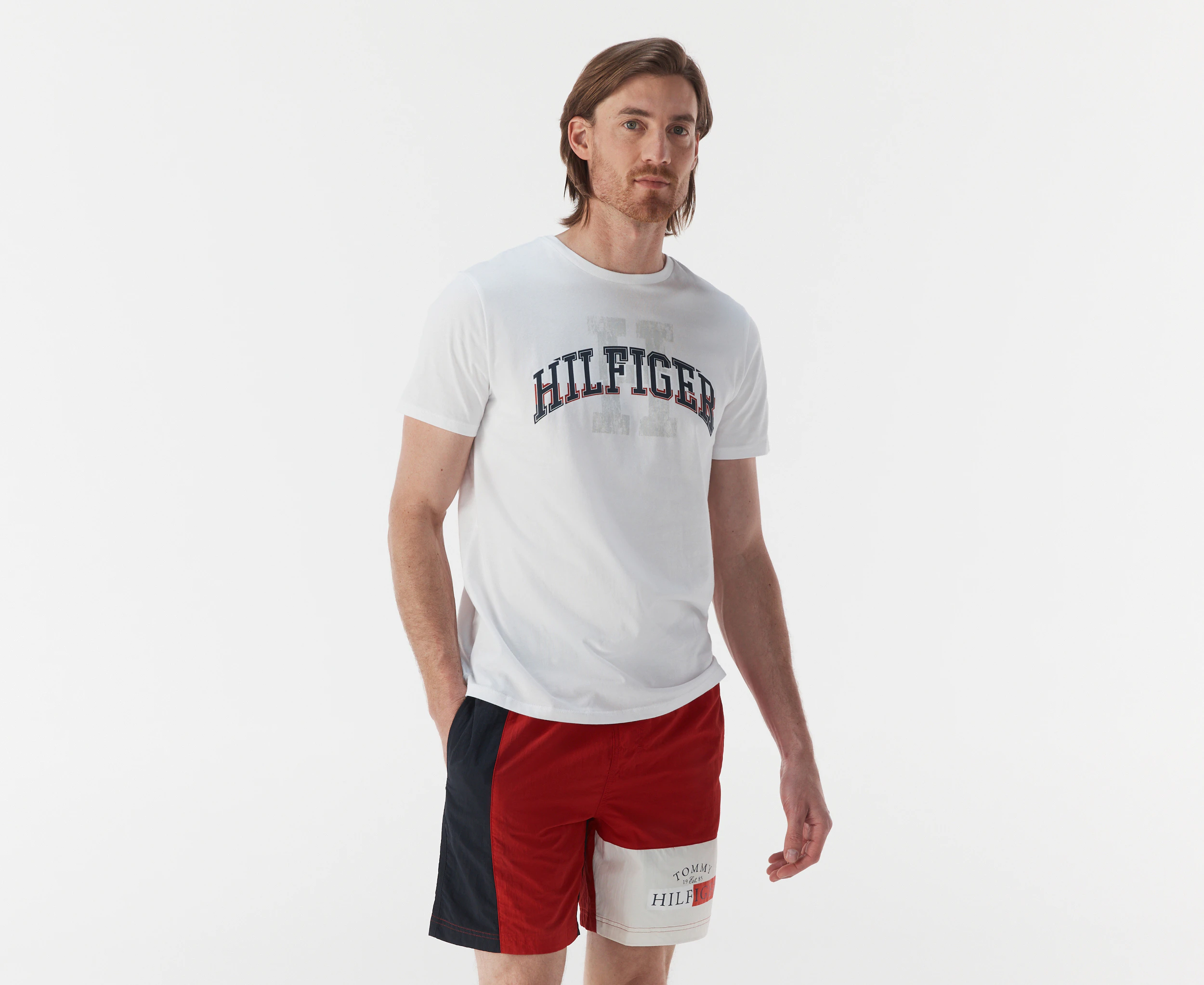 Tommy Hilfiger Men's Frederick Tee / T-Shirt / Tshirt - Optic White