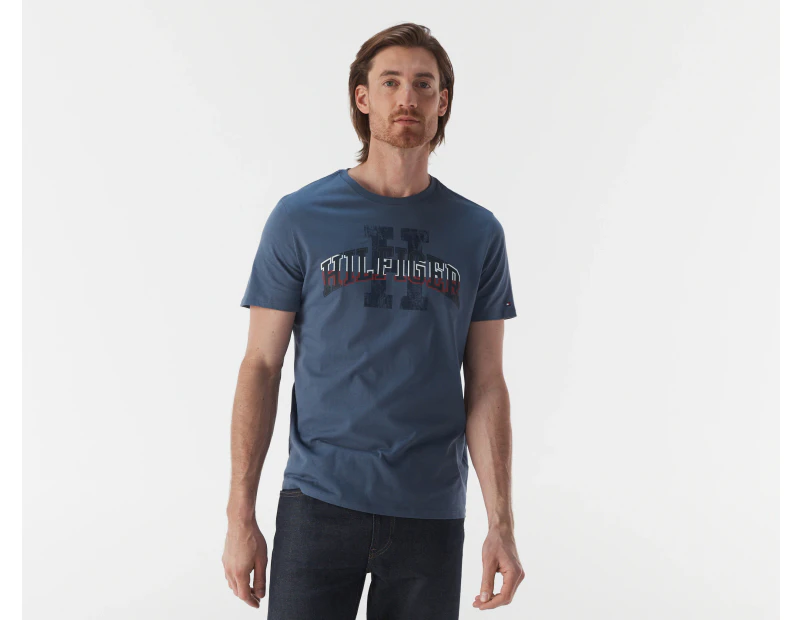 Tommy Hilfiger Men's Frederick Tee / T-Shirt / Tshirt - Bank Blue