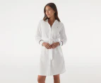 Tommy Hilfiger Women's Pop Monica Knee-Length Shirt Dress - Optic White