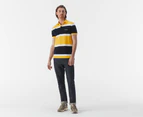 Tommy Hilfiger Men's Rugby Stripe Polo Shirt - Warm Yellow