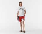 Tommy Hilfiger Men's Colourblock Swim Trunks / Board Shorts - Primary Red