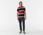 Tommy Hilfiger Men's Rugby Stripe Polo Shirt - Primary Red