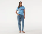 Tommy Hilfiger Women's Tina Madison Tee / T-Shirt / Tshirt - Blue Burst