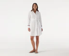 Tommy Hilfiger Women's Pop Monica Knee-Length Shirt Dress - Optic White