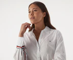 Tommy Hilfiger Women's Pop Monica Knee-Length Shirt Dress - Optic White