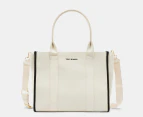 Tony Bianco Lana Oversized Tote Bag - Coconut/Black