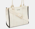 Tony Bianco Lana Oversized Tote Bag - Coconut/Black