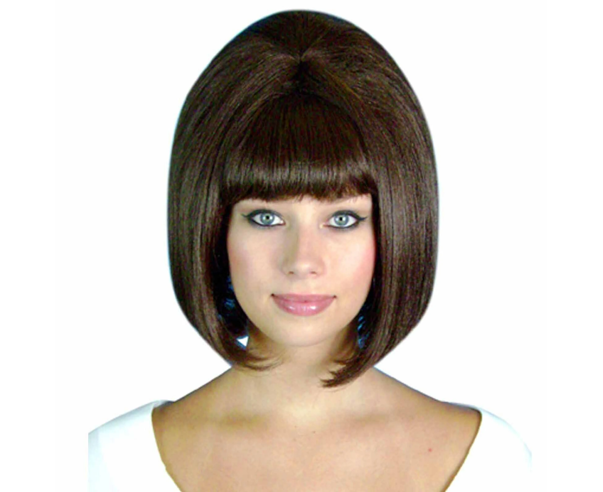 Brown 60s Beehive Wig Adult Size