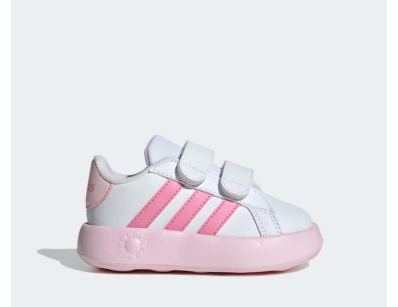 Adidas Toddler Grand Court 2.0 Sneakers - Cloud White/Bliss Pink/Cloud Pink