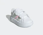 Adidas Toddler Grand Court 2.0 Sneakers - Cloud White/Crystal Jade/Clear Pink