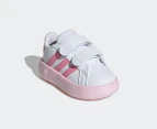 Adidas Toddler Grand Court 2.0 Sneakers - Cloud White/Bliss Pink/Cloud Pink