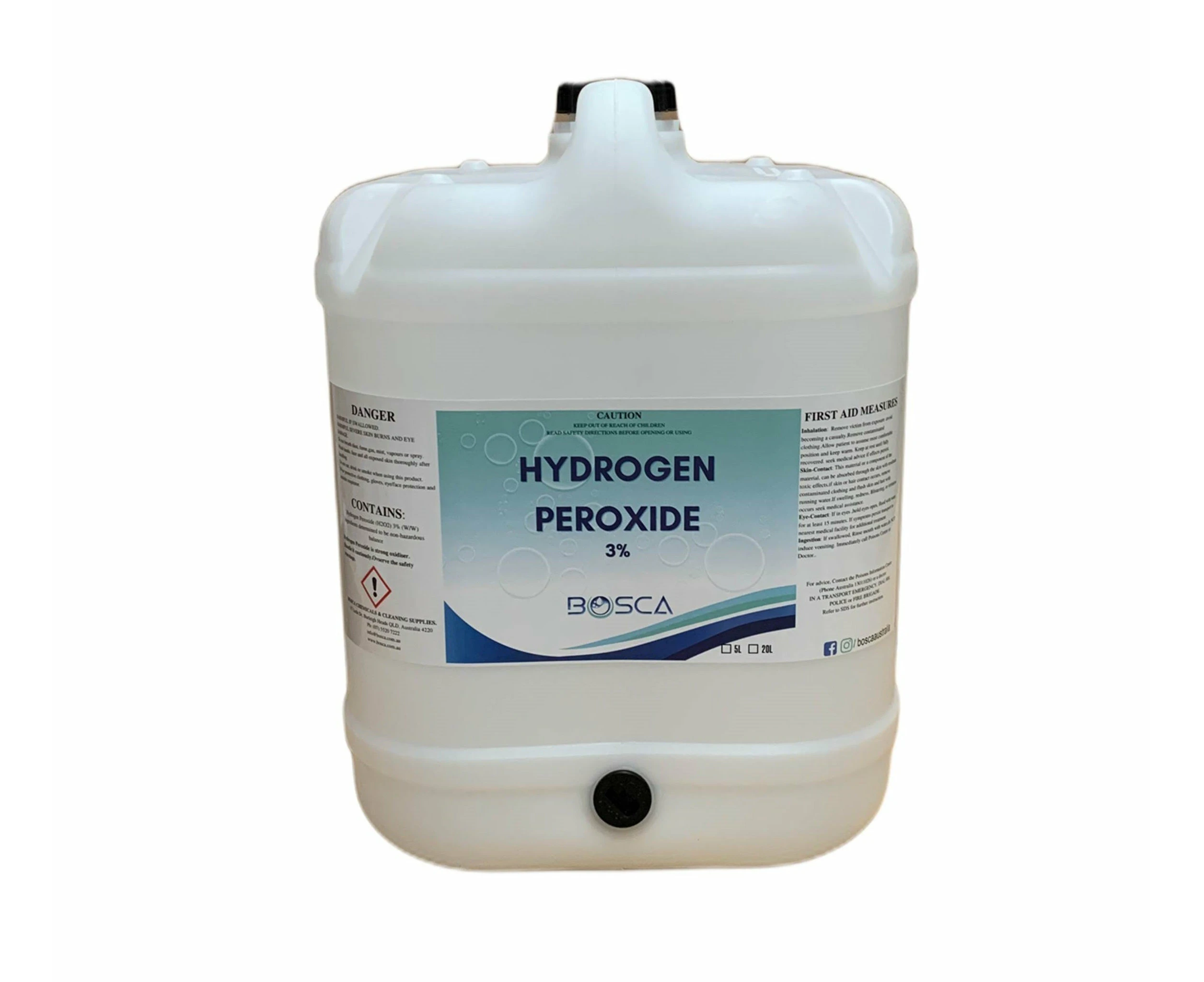 3% Hydrogen peroxide H2O2 Disinfectant All Purpose Cleaner 20L with Bung Tap