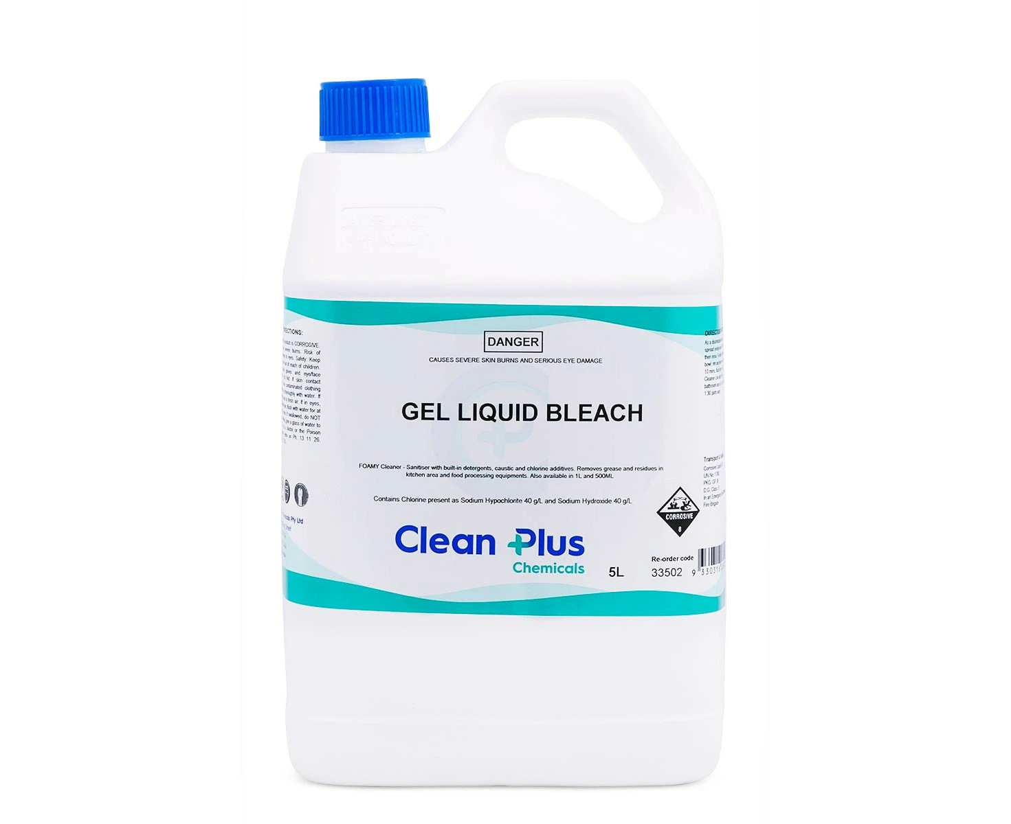 Clean Plus Gel Liquid Bleach 5L