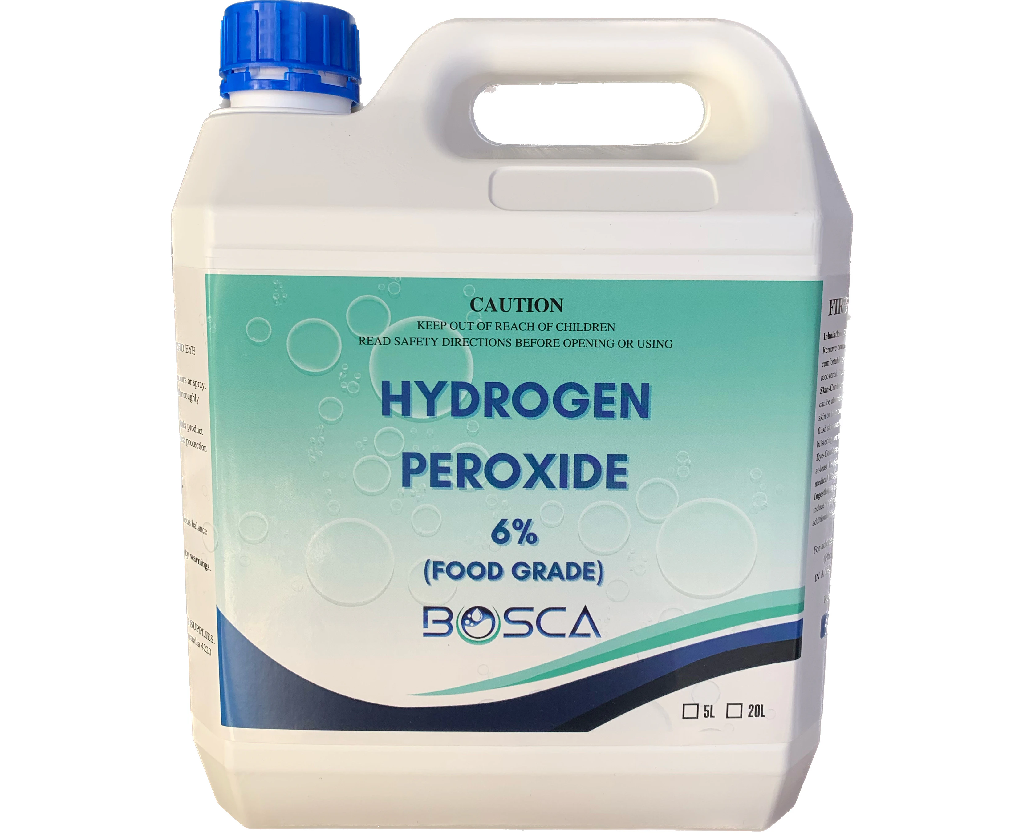 6% Food Grade Hydrogen peroxide H2O2 Disinfectant All Purpose Cleaner 4L