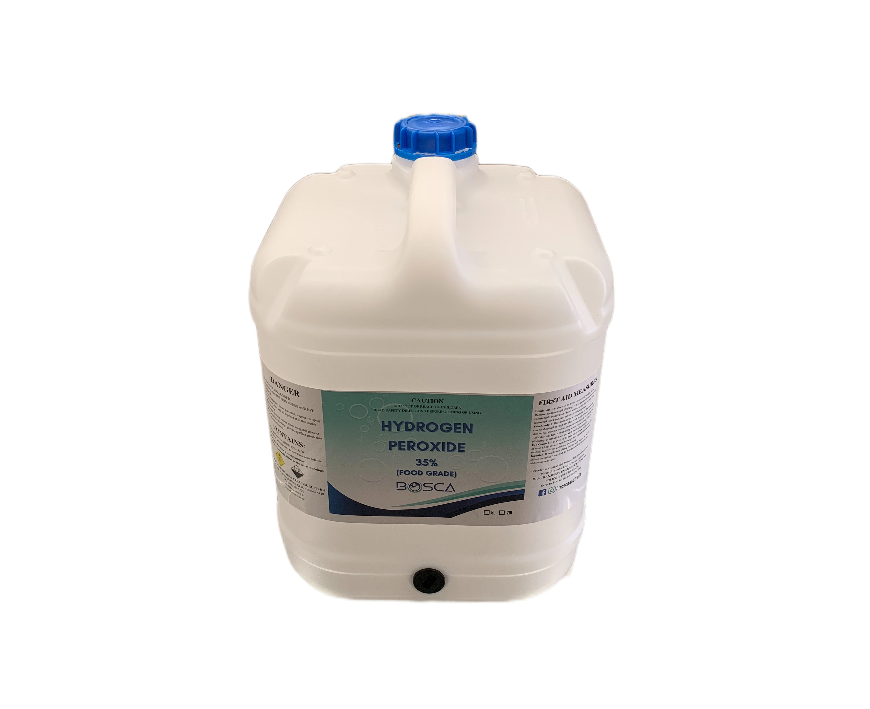 35 Percent Hydrogen Peroxide (H2O2) Food Grade 20L