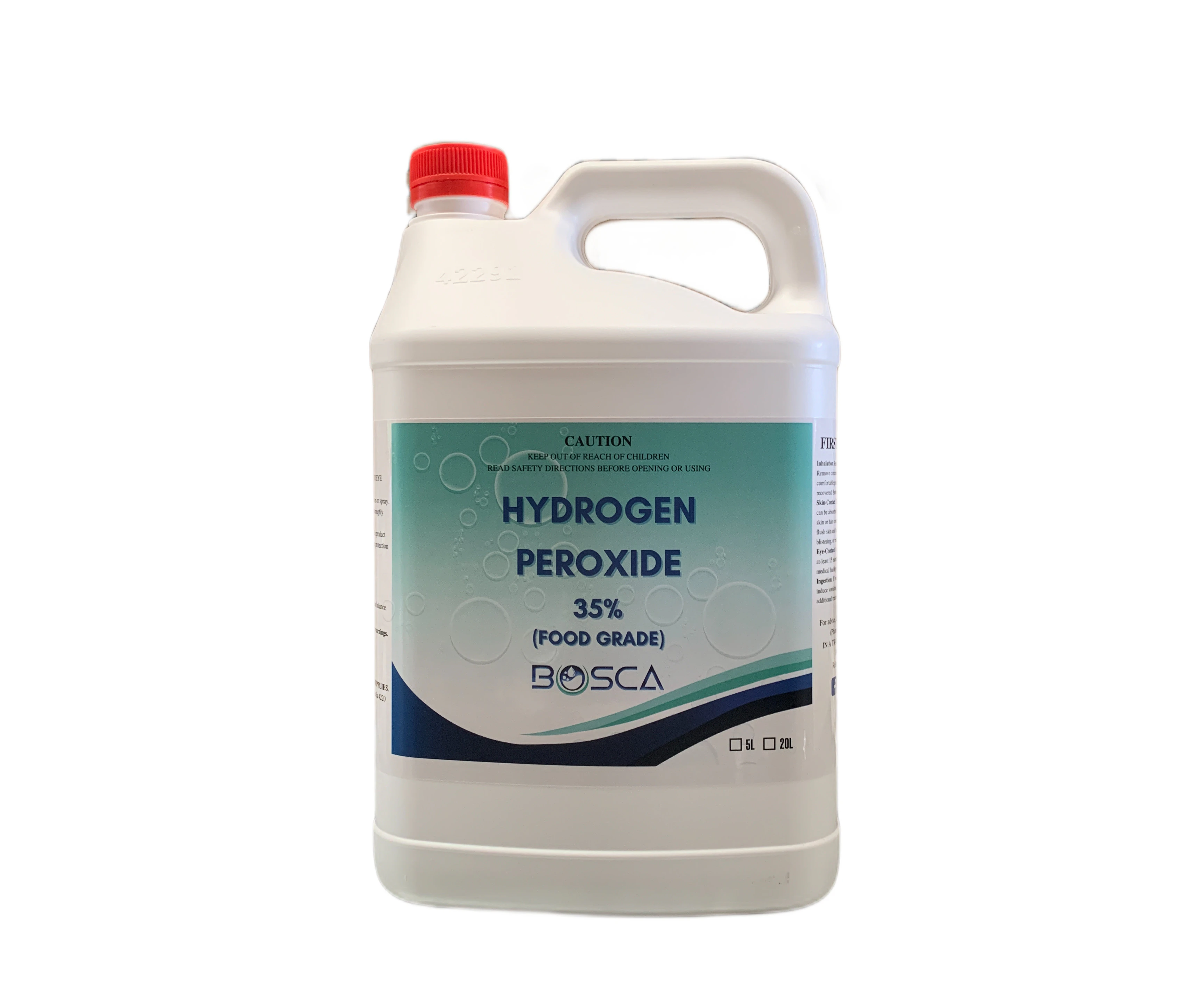 35 % Hydrogen Peroxide (H2O2) Food Grade 5L